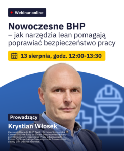 Grafika promująca webinar: Noweczesne BHP